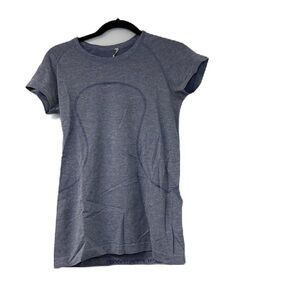 Lululemon Swifly Blue Sparkle Athletic T-Shirt
